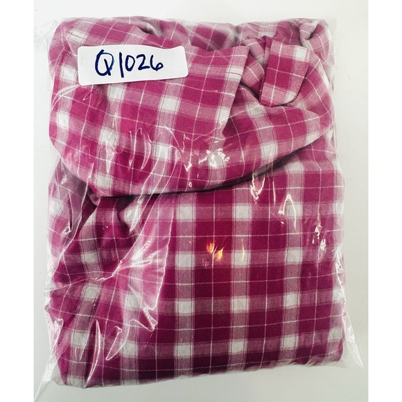 English Factory Dress Womens Sz L Pink Gingham Cottagecore Puff Sleeve Q1026 - Picture 14 of 14